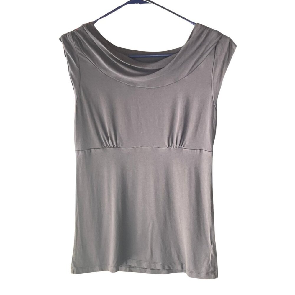 Banana Republic Gray Sleeveless Cowl Neck Top - Size Small